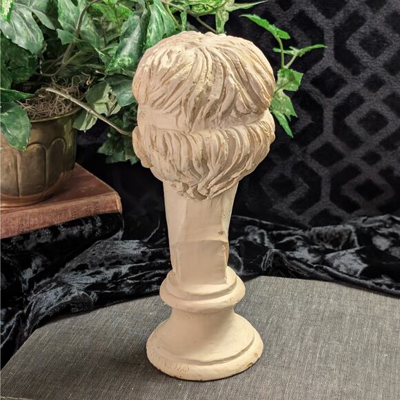 RARE Fred Press Vintage Mid Century Bust Sculpture Greek Hercules as Child Youth - Picture 3 of 10